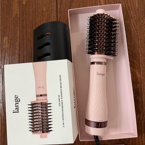 Lange Pink 2-in-1 Round Brush Dryer with Rose Gold Accents